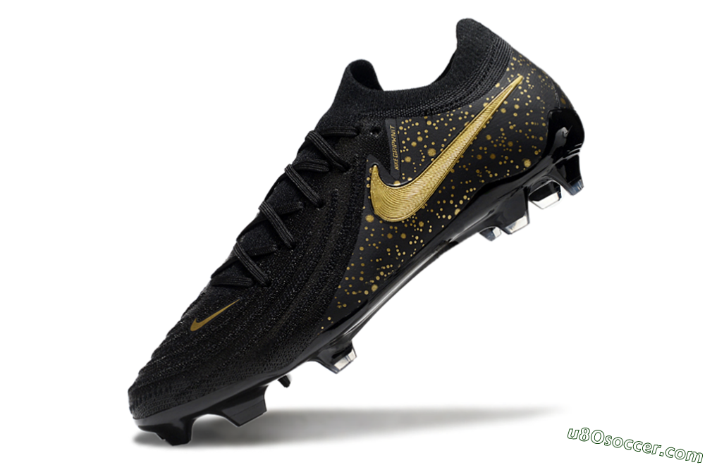 Nike Phantom Luna Elite NU FG Firm Ground Soccer Cleats - Black/Gold/Blue 5