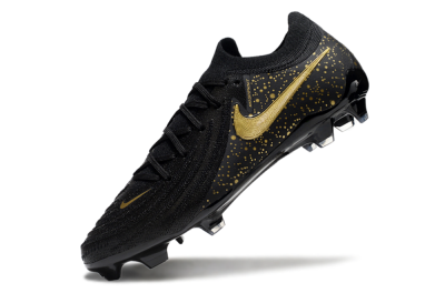 Nike Phantom Luna Elite NU FG Firm Ground Soccer Cleats - Black/Gold/Blue