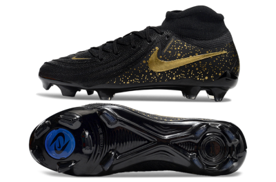 Nike Phantom Luna Elite NU FG Firm Ground Soccer Cleats - Black/Gold/Blue