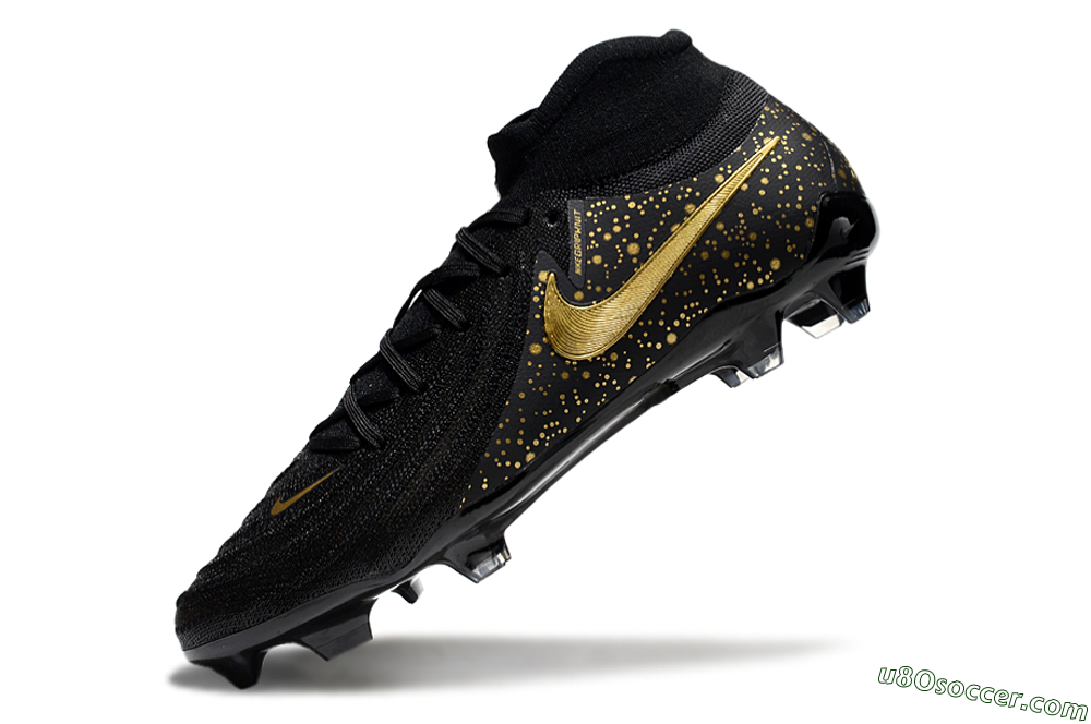 Nike Phantom Luna Elite NU FG Firm Ground Soccer Cleats - Black/Gold/Blue 5