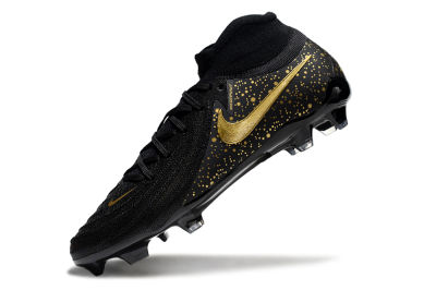 Nike Phantom Luna Elite NU FG Firm Ground Soccer Cleats - Black/Gold/Blue