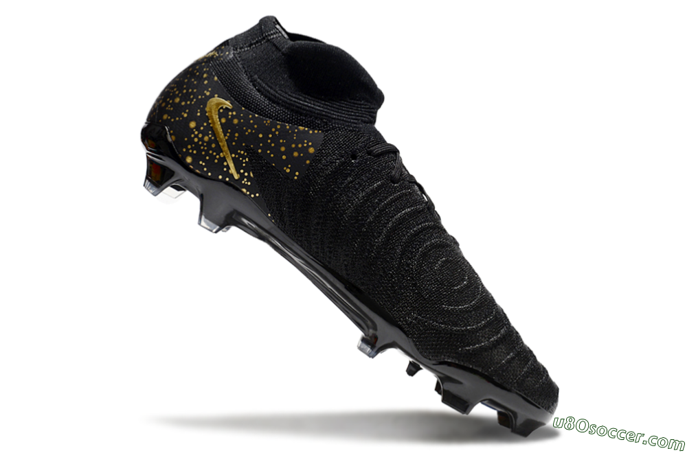 Nike Phantom Luna Elite NU FG Firm Ground Soccer Cleats - Black/Gold/Blue 4