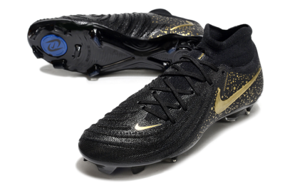 Nike Phantom Luna Elite NU FG Firm Ground Soccer Cleats - Black/Gold/Blue