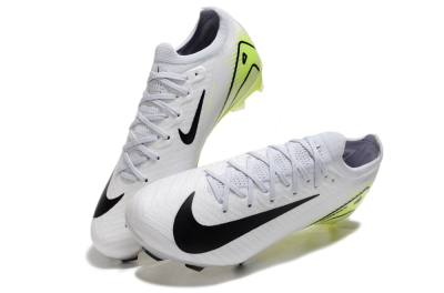 Nike Air Zoom Mercurial Vapor 16 Elite FG Firm Ground Soccer Cleats - White/Black/Yellow