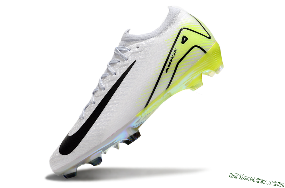Nike Air Zoom Mercurial Vapor 16 Elite FG Firm Ground Soccer Cleats - White/Black/Yellow 5