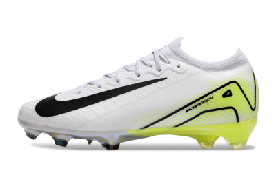 Nike Air Zoom Mercurial Vapor 16 Elite FG Firm Ground Soccer Cleats - White/Black/Yellow