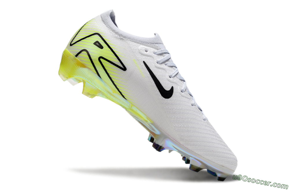 Nike Air Zoom Mercurial Vapor 16 Elite FG Firm Ground Soccer Cleats - White/Black/Yellow 4