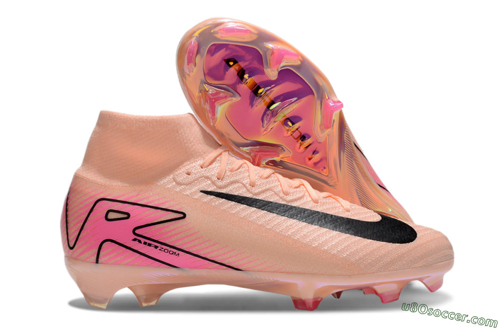 Nike Air Zoom Mercurial Superfly 10 Elite FG Firm Ground Soccer Cleats - Pink/Black 1
