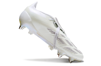 Adidas Predator Elite 25 Foldover Tongue SG Soft Ground Soccer Cleats - Beige/Silver/White
