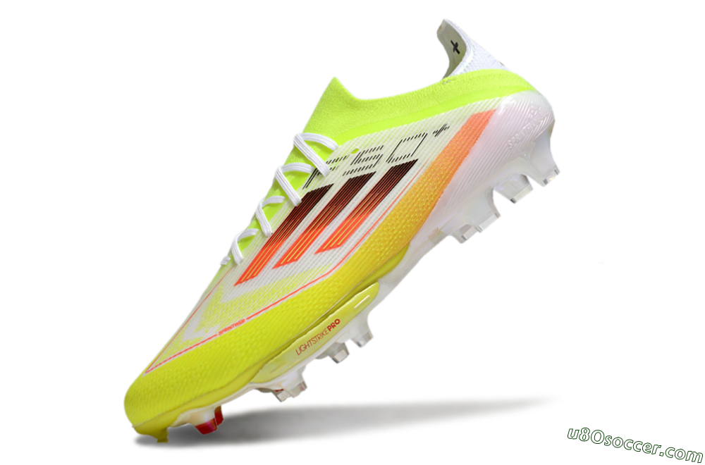Adidas F50+ Elite Lightstrike FG Firm Ground Soccer Cleats - Yellow/White/Black 5