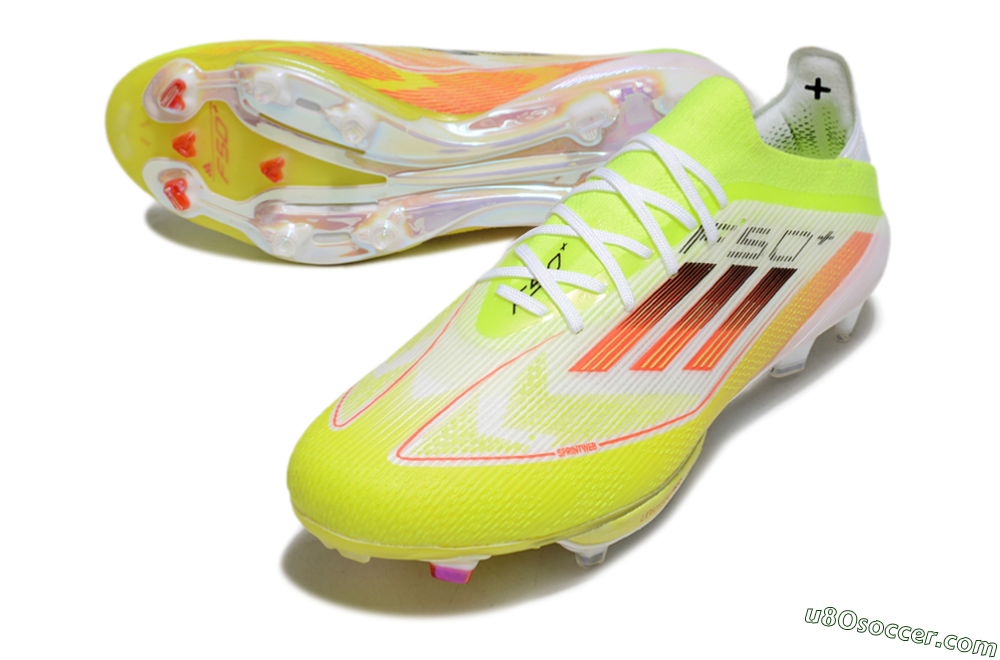 Adidas F50+ Elite Lightstrike FG Firm Ground Soccer Cleats - Yellow/White/Black 3