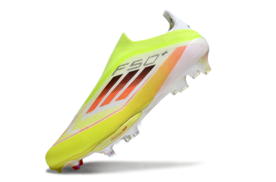 Adidas F50+ Elite Lightstrike Laceless FG Firm Ground Soccer Cleats - Yellow/White/Black