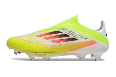 Adidas F50+ Elite Lightstrike Laceless FG Firm Ground Soccer Cleats - Yellow/White/Black