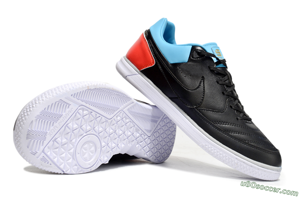 Nike Street Gato IC Indoor & Futsal Soccer Shoes - Black/Blue/Red 0