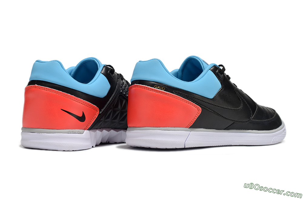 Nike Street Gato IC Indoor & Futsal Soccer Shoes - Black/Blue/Red 6