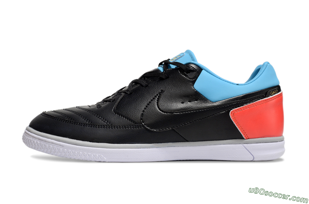 Nike Street Gato IC Indoor & Futsal Soccer Shoes - Black/Blue/Red 2