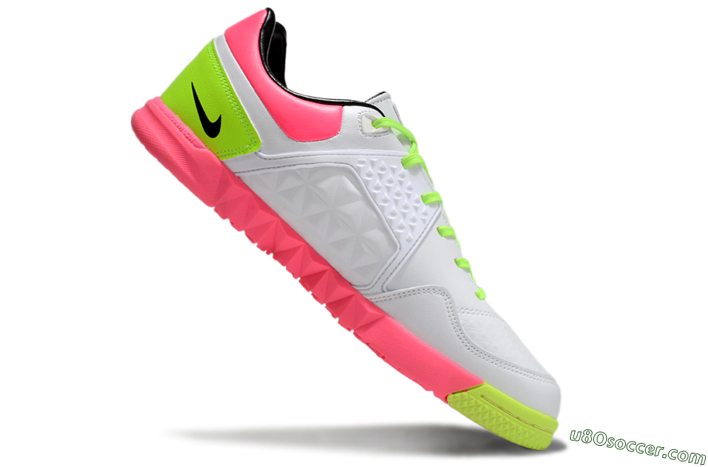 Nike Street Gato IC Indoor & Futsal Soccer Shoes - White/Black/Pink/Yellow 4