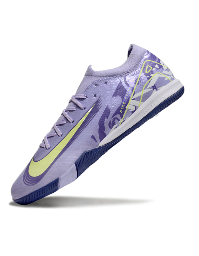 Nike Air Zoom Mercurial Vapor 16 Elite IC Indoor & Futsal Soccer Shoes - Purple/Yellow/White