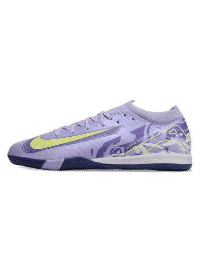 Nike Air Zoom Mercurial Vapor 16 Elite IC Indoor & Futsal Soccer Shoes - Purple/Yellow/White