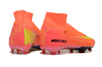 Nike Air Zoom Mercurial Superfly 10 Elite FG Firm Ground Soccer Cleats - Red/Yellow/Black