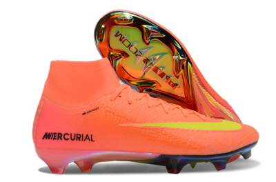 Nike Air Zoom Mercurial Superfly 10 Elite FG Firm Ground Soccer Cleats - Red/Yellow/Black