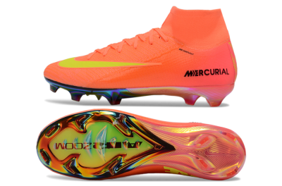 Nike Air Zoom Mercurial Superfly 10 Elite FG Firm Ground Soccer Cleats - Red/Yellow/Black