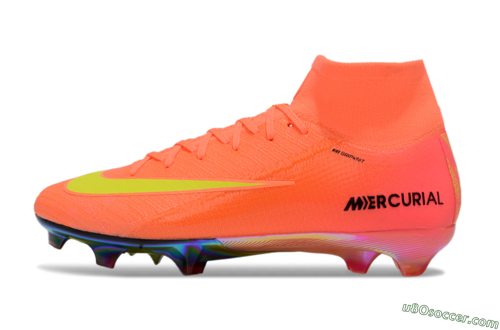 Nike Air Zoom Mercurial Superfly 10 Elite FG Firm Ground Soccer Cleats - Red/Yellow/Black 2