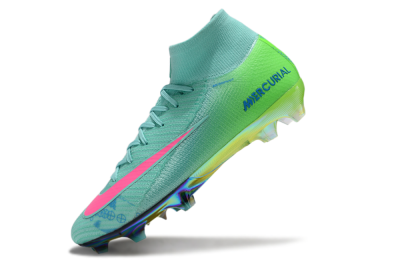 Nike Air Zoom Mercurial Superfly 10 Elite FG Firm Ground Soccer Cleats - Jade/Pink/Blue