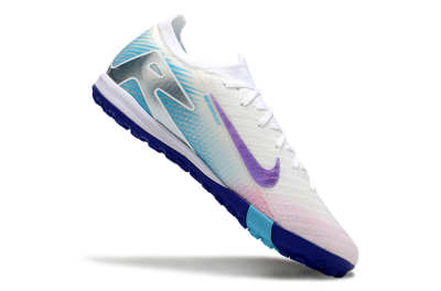 Nike Air Zoom Mercurial Vapor 16 Elite TF Artificial Turf Soccer Shoes - White/Purple/Silver/Jade