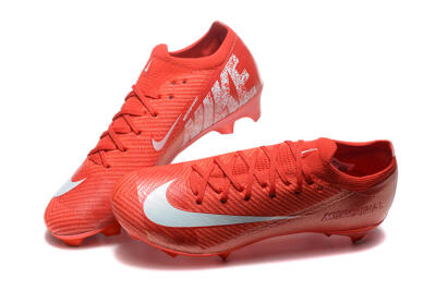 Nike Air Zoom Mercurial Vapor 16 Elite FG Firm Ground Soccer Cleats - Red/White
