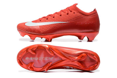 Nike Air Zoom Mercurial Vapor 16 Elite FG Firm Ground Soccer Cleats - Red/White