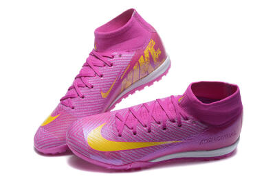 Nike Air Zoom Mercurial Superfly 10 Elite TF Artificial Turf Soccer Shoes - PurpleYellow/White