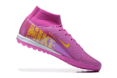 Nike Air Zoom Mercurial Superfly 10 Elite TF Artificial Turf Soccer Shoes - PurpleYellow/White