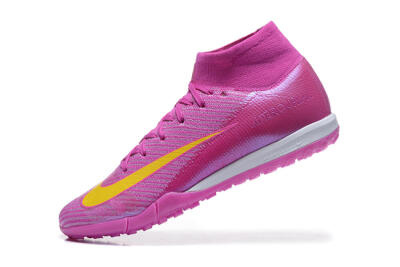 Nike Air Zoom Mercurial Superfly 10 Elite TF Artificial Turf Soccer Shoes - PurpleYellow/White
