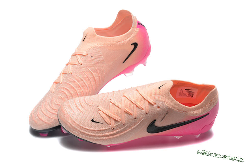 Nike Phantom Luna Elite FG Firm Ground Soccer Cleats - Pink/Black/Blue 6