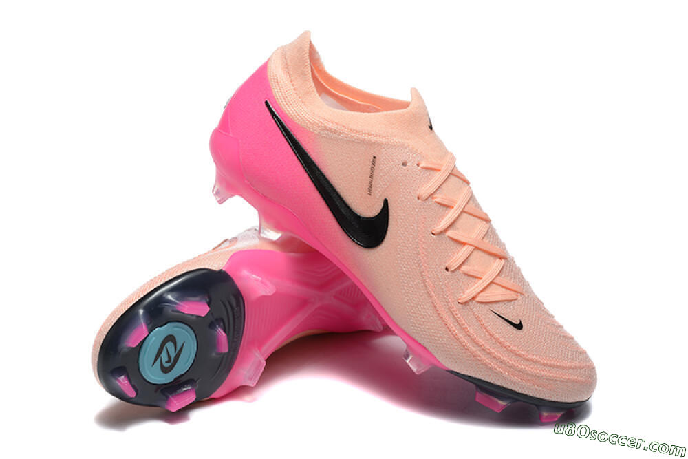 Nike Phantom Luna Elite FG Firm Ground Soccer Cleats - Pink/Black/Blue 4