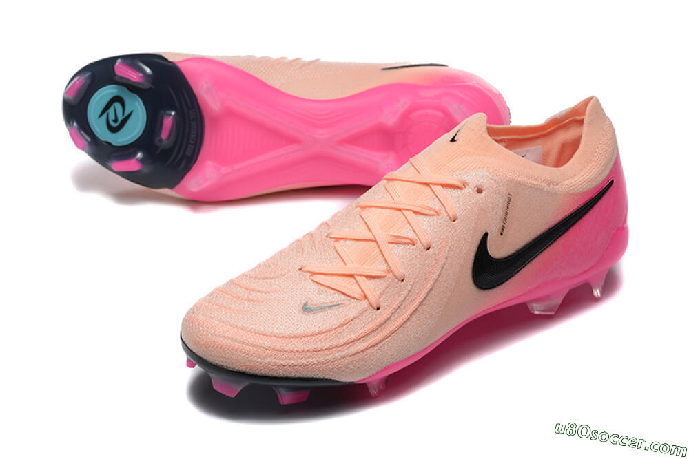 Nike Phantom Luna Elite FG Firm Ground Soccer Cleats - Pink/Black/Blue 3