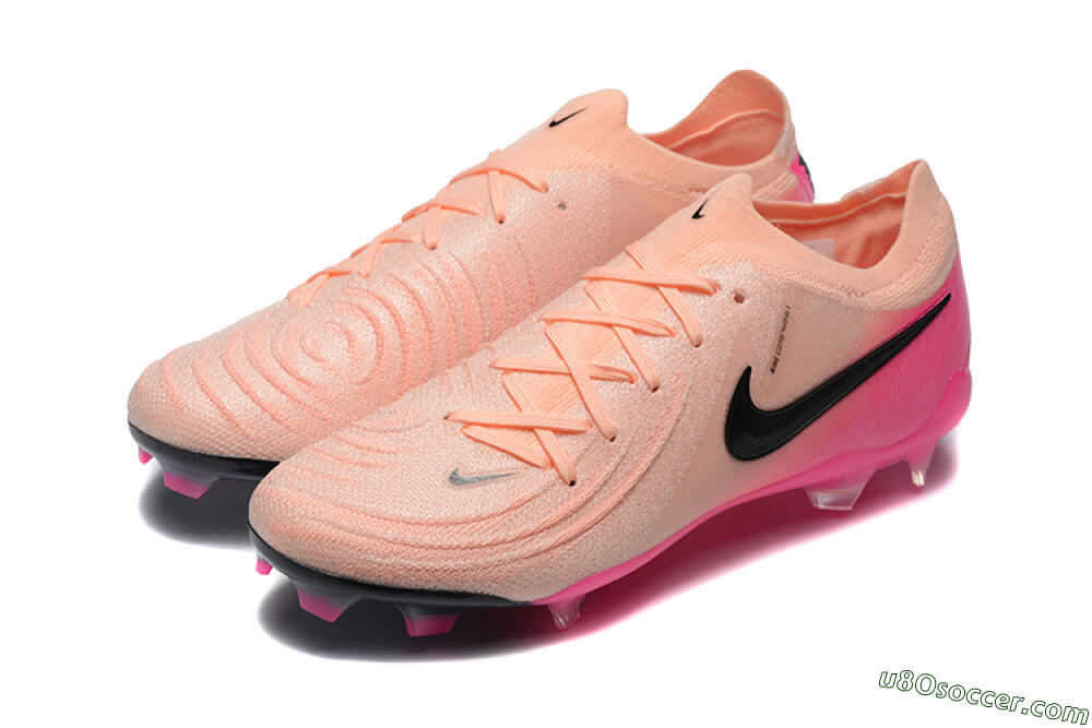 Nike Phantom Luna Elite FG Firm Ground Soccer Cleats - Pink/Black/Blue 5