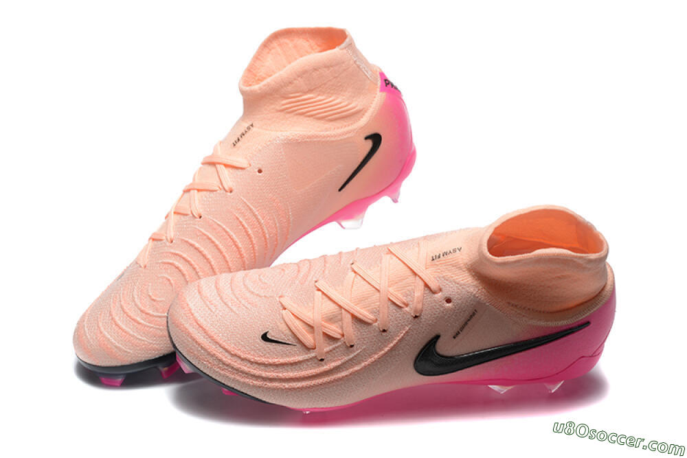Nike Phantom Luna Elite FG Firm Ground Soccer Cleats - Pink/Black/Blue 6