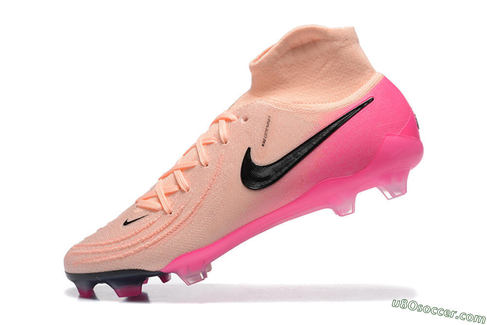 Nike Phantom Luna Elite FG Firm Ground Soccer Cleats - Pink/Black/Blue 8