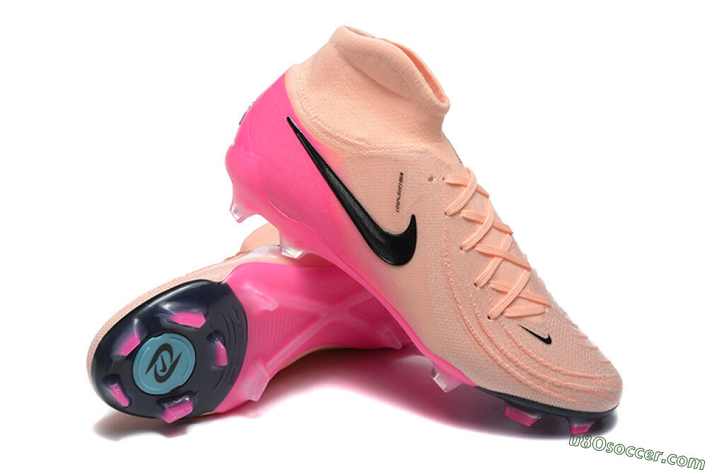Nike Phantom Luna Elite FG Firm Ground Soccer Cleats - Pink/Black/Blue 4