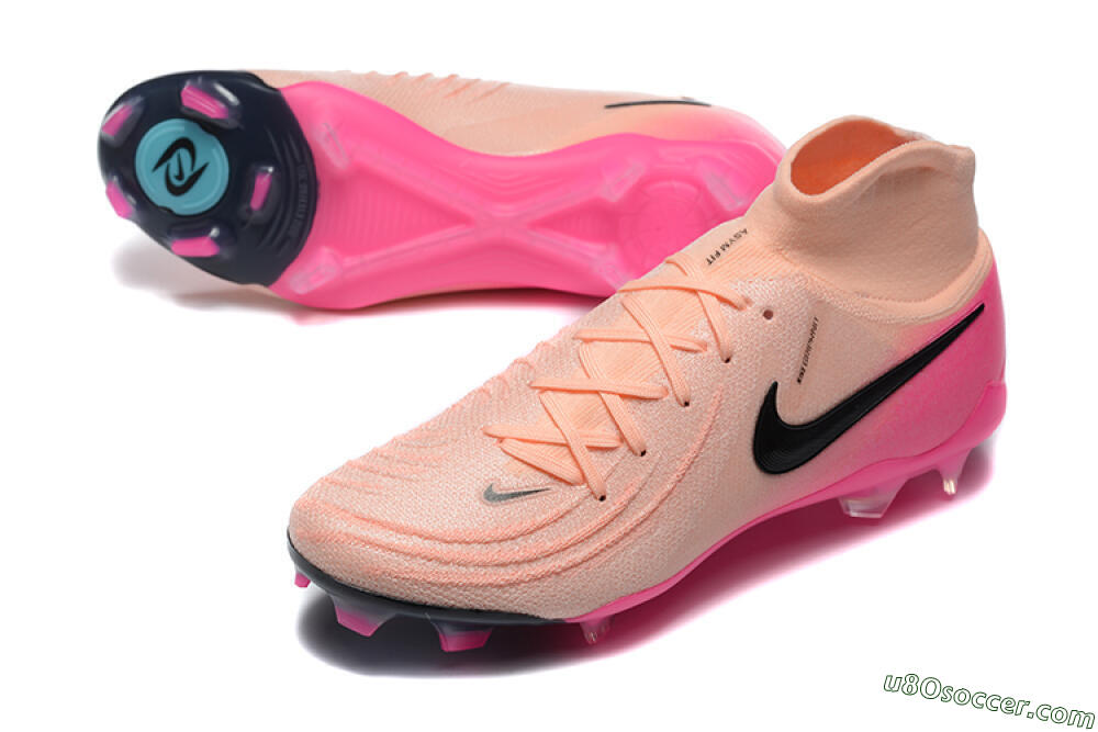 Nike Phantom Luna Elite FG Firm Ground Soccer Cleats - Pink/Black/Blue 3