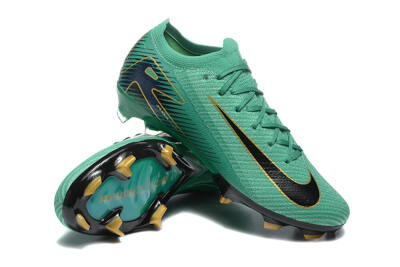 Nike Air Zoom Mercurial Vapor 16 Elite FG Firm Ground Soccer Cleats - Green/Black/Gold