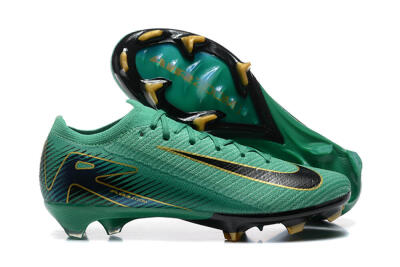Nike Air Zoom Mercurial Vapor 16 Elite FG Firm Ground Soccer Cleats - Green/Black/Gold