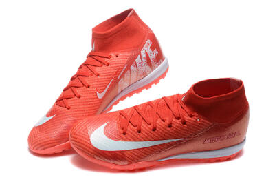 Nike Air Zoom Mercurial Superfly 10 Elite TF Artificial Turf Soccer Shoes - Red/White