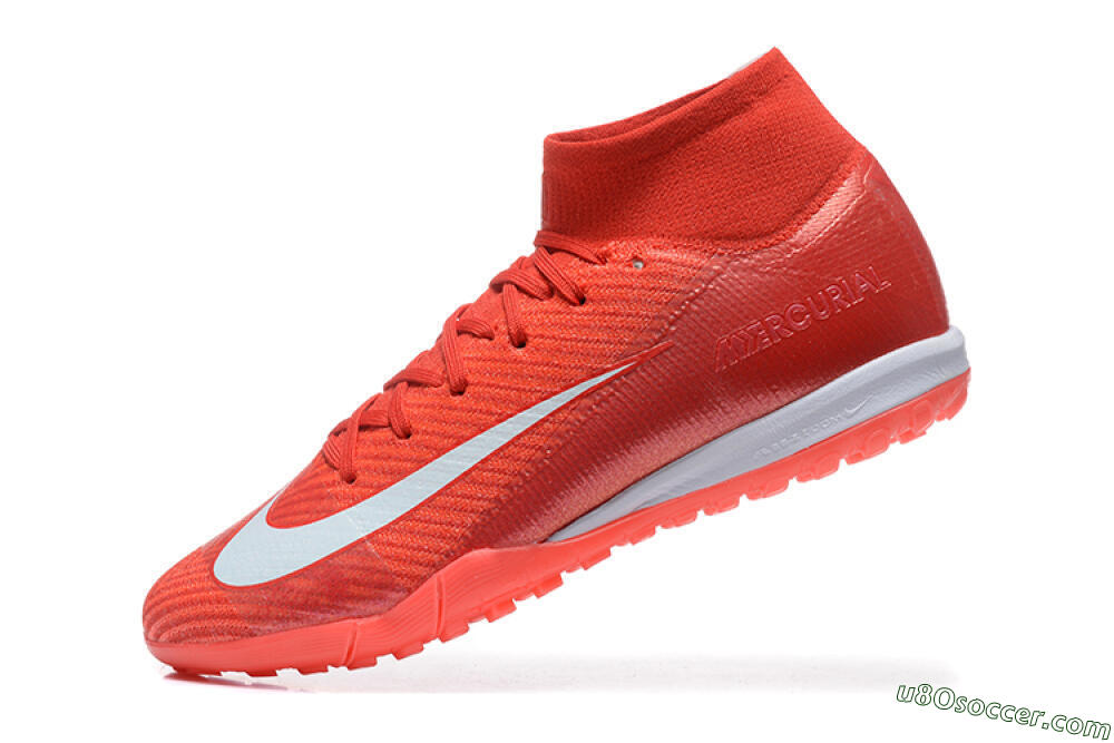 Nike Air Zoom Mercurial Superfly 10 Elite TF Artificial Turf Soccer Shoes - Red/White 8