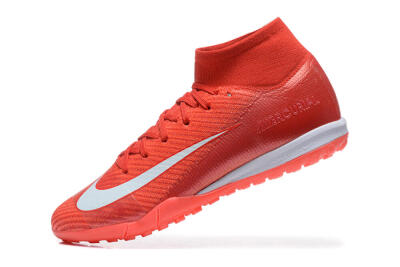 Nike Air Zoom Mercurial Superfly 10 Elite TF Artificial Turf Soccer Shoes - Red/White