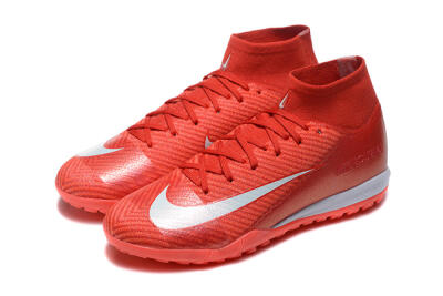 Nike Air Zoom Mercurial Superfly 10 Elite TF Artificial Turf Soccer Shoes - Red/White
