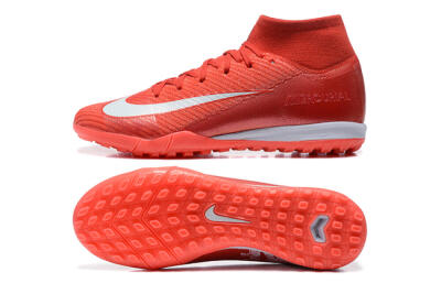 Nike Air Zoom Mercurial Superfly 10 Elite TF Artificial Turf Soccer Shoes - Red/White