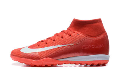 Nike Air Zoom Mercurial Superfly 10 Elite TF Artificial Turf Soccer Shoes - Red/White